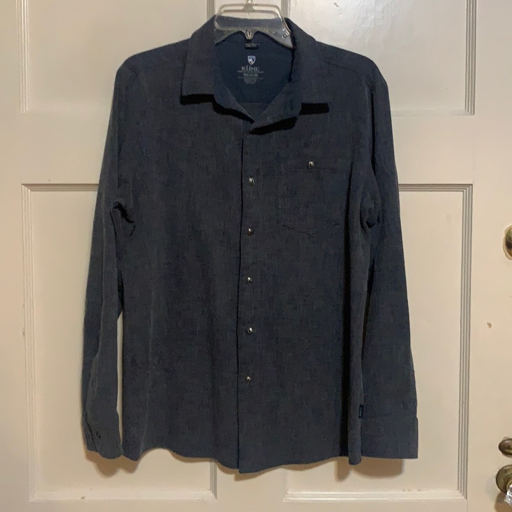 Kuhn Born in the mountains long sleeve button down men’s medium  M